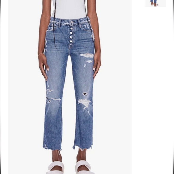 MOTHER Denim - NEW Mother Superior Mid Rise Fly Cut Cropped Ankle Jeans Sz 28